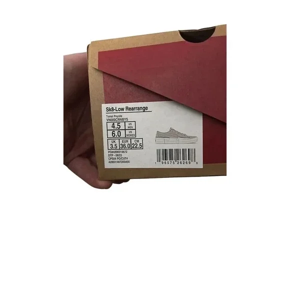 Vans Sk8-Low Rearrange Beige Unisex Sneakers Size 4.5 New in Box - Picture 3 of 6